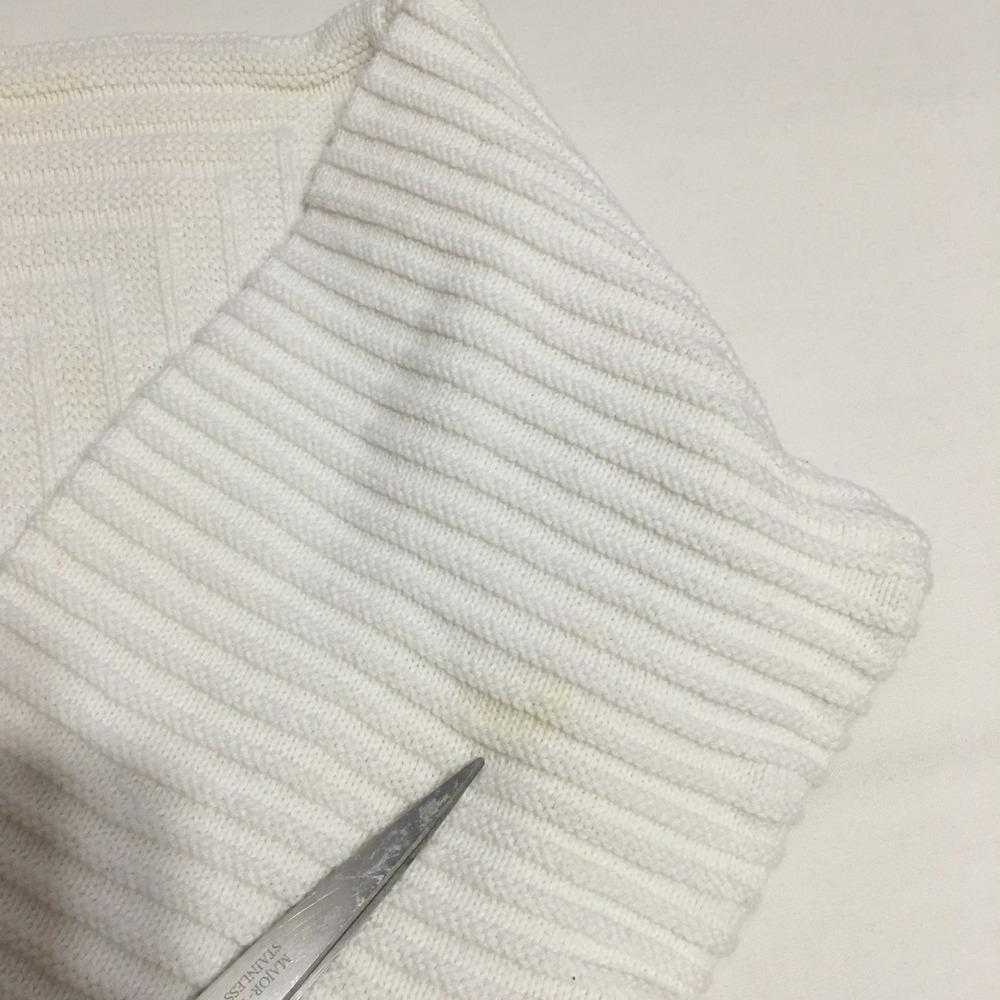 Christian Dior Knit Sweater Men Medium White Geometric Textured Ribbed Pullover - Picture 4 of 14